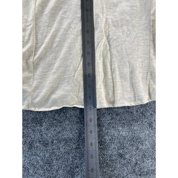 Style & Co Ivory Tan Embroidered Button Down Long Sleeve Top Women's Size XL - Picture 4 of 6